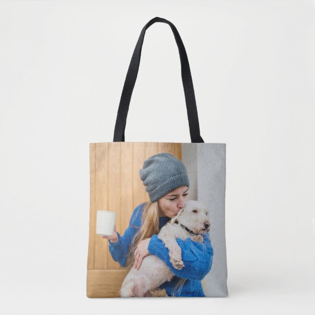 Bolso De Tela Personalizado Foto 2 a la cara (Anverso)
