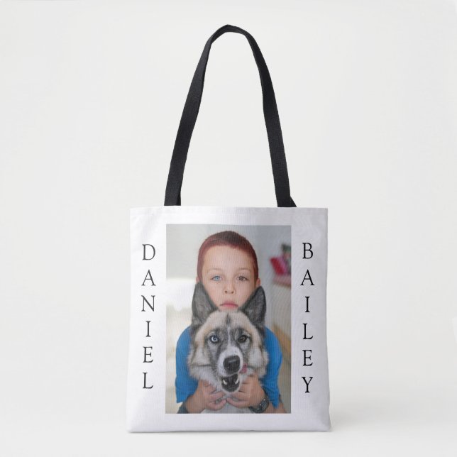 Bolso De Tela Personalizado Foto 2 a la cara (Anverso)