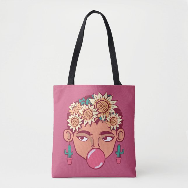 Bolso De Tela Personalizado Frida Kahlo (Anverso)