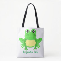 Personalizado Frog Green Cute
