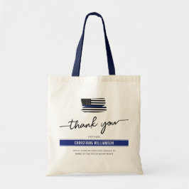 Bolso De Tela Personalizado Gracias Oficial de Policía Regalo de