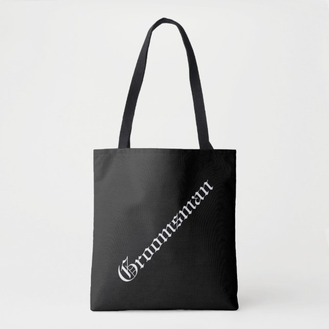 Bolso De Tela Personalizado Groomsman Tote Bag (Anverso)