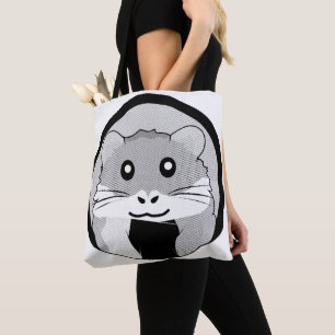 Bolso De Tela Personalizado Hamster Scarfed Joy