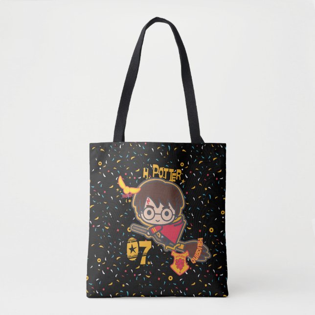 Bolso De Tela Personalizado Harry Potter Quidditch Seeker (Anverso)