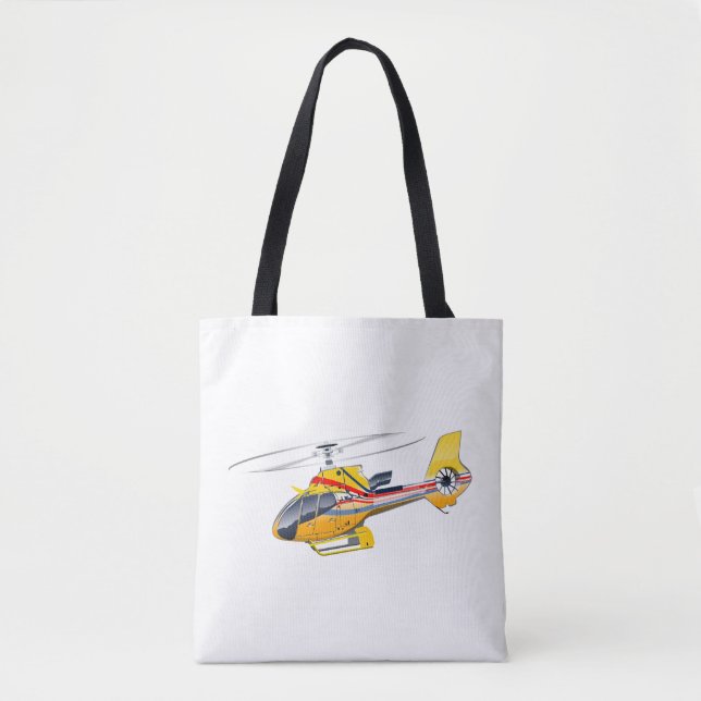 Bolso De Tela Personalizado Helicopter (Anverso)