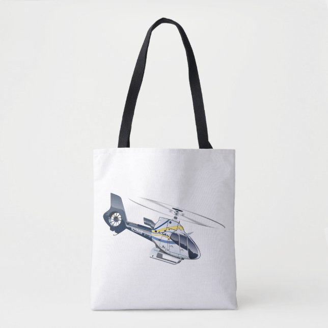 Bolso De Tela Personalizado Helicopter (Anverso)