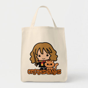Bolso De Tela Personalizado Hermione y Crookshanks