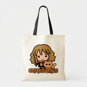 Bolso De Tela Personalizado Hermione y Crookshanks