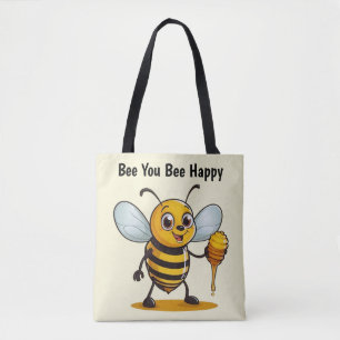 Bolso De Tela Personalizado Honey Bee