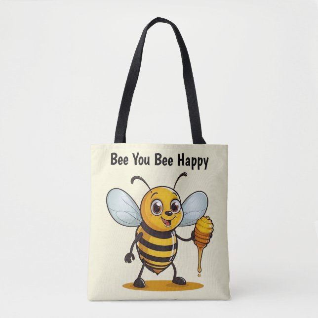 Bolso De Tela Personalizado Honey Bee personalizado (Anverso)