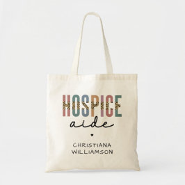 Bolso De Tela Personalizado Hospice Aide Hospice Enfermería Hosp