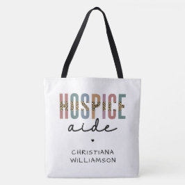 Bolso De Tela Personalizado Hospice Aide Hospice Enfermería Hosp