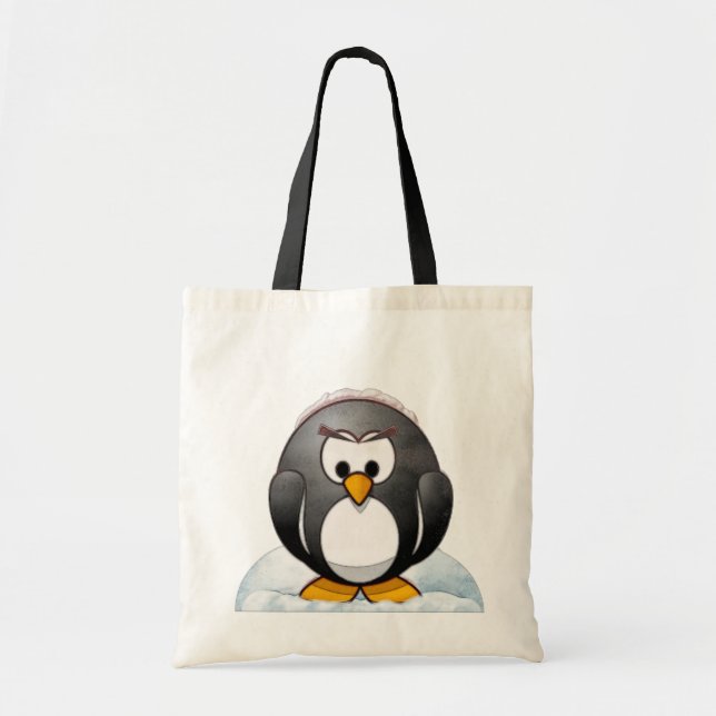 Bolso De Tela Personalizado Icey Penguin (Frente)