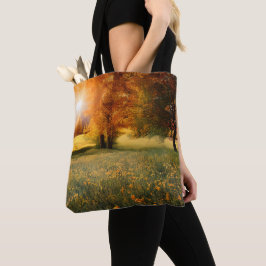 Bolso De Tela Personalizado Imagen Naturaleza acuarela Tote Bag