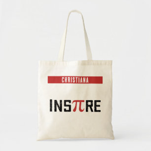 Bolso De Tela Personalizado InsPire Pi Day Regalos de matemáti