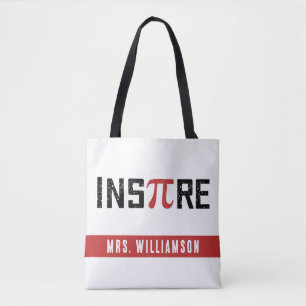 Bolso De Tela Personalizado InsPire Pi Day Regalos de matemáti