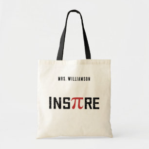 Bolso De Tela Personalizado InsPire Pi Day Regalos de matemáti