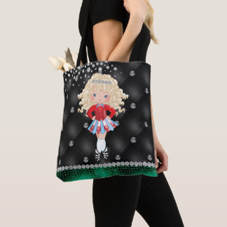 Bolso De Tela Personalizado Irlandés Dance Blond Chica Green, Ne