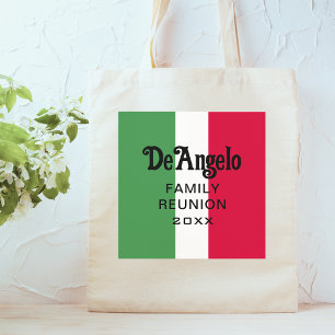 Bolso De Tela Personalizado Italiano Apellido Reunión