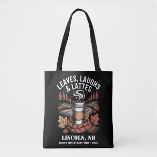 Bolso De Tela Personalizado Leafs Laughs Lattes Cae