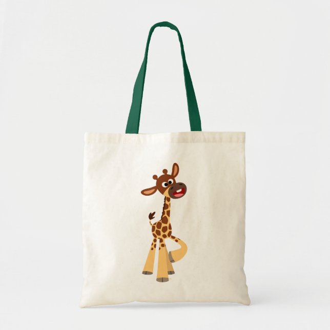 Bolso De Tela Personalizado lindo Baby Giraffe Bag (Frente)
