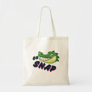 Bolso De Tela Personalizado lindo, coligador, Snappy Oh, cómico 