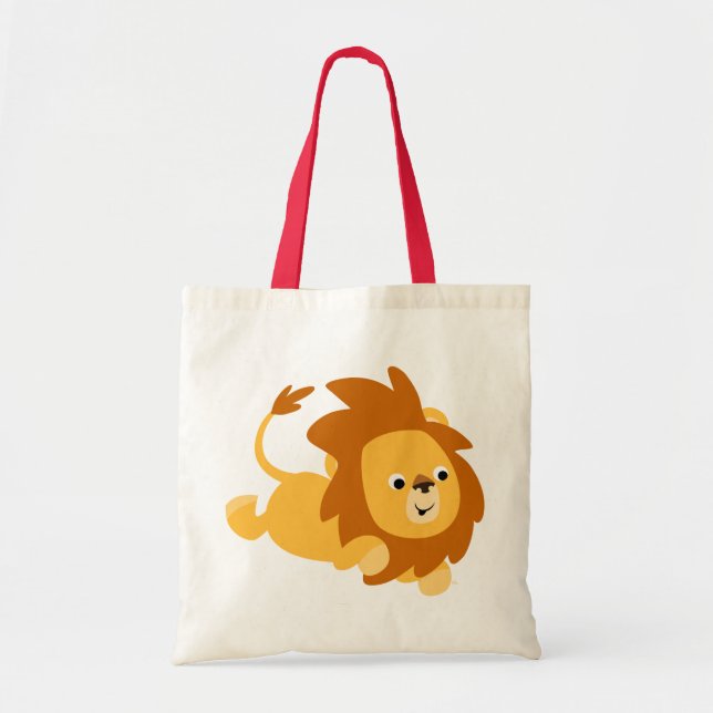 Bolso De Tela Personalizado lindo Gamboling Lion Bag (Frente)