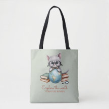 Personalizado Lindo "Gato Viajero"