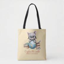 Personalizado Lindo "Gato Viajero"