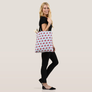 Bolso De Tela Personalizado lindo sonriendo cerezas Kawaii