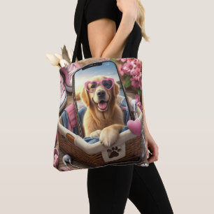 Bolso De Tela Personalizado LOVE Paw Imprimir perro amante Masco