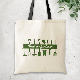 Bolso De Tela Personalizado maestro jardinero sencillo y moderno