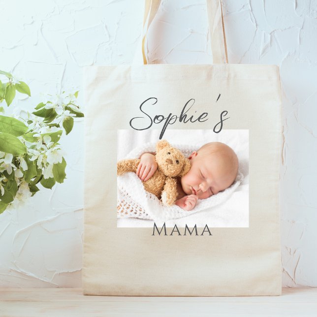 Bolso De Tela Personalizado Mama Photo (Subido por el creador)