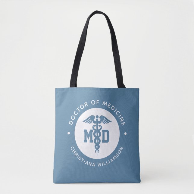Bolso De Tela Personalizado Médica de Medicina Médica Graduación (Anverso)