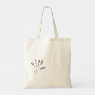 Bolso De Tela Personalizado mínimo de lavanda