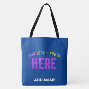 BOLSO DE TELA PERSONALIZADO MODERNO ELEGANTE COBALT VERIFICADO A