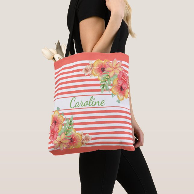 Bolso De Tela Personalizado Moderno y Elegante Patrón de Arte de (Detalle)