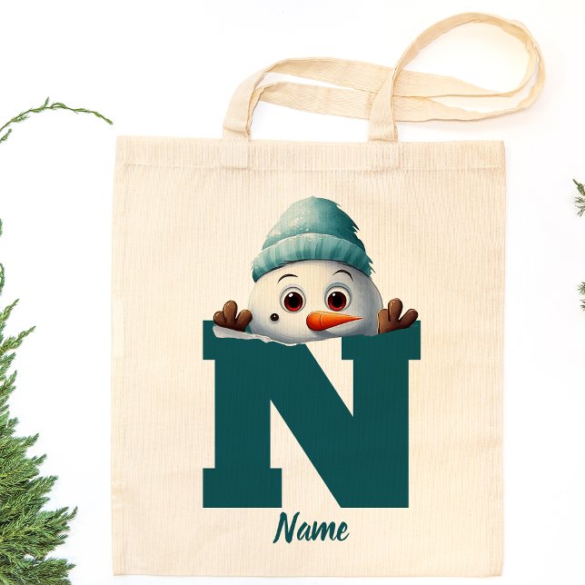 Bolso De Tela Personalizado Monogramado de Navidades familiares  (Subido por el creador)