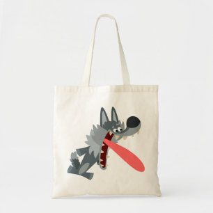 Bolso De Tela Personalizado muy emocionado Wolf Bag