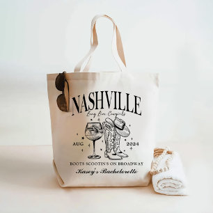 Bolso De Tela Personalizado Nashville Bachelorette Rodeo Cocktai