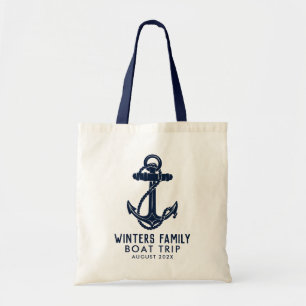 Bolso De Tela Personalizado Nautical Anchor Trip Family