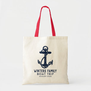Bolso De Tela Personalizado Nautical Trip Bot Anchor Swag