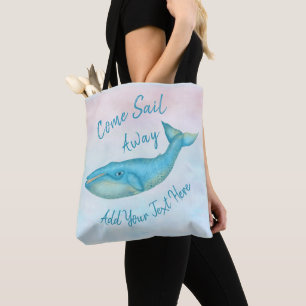 Bolso De Tela Personalizado náutico lejos el   de la playa del