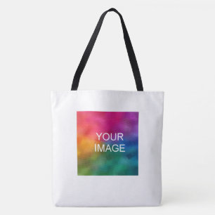 Bolso De Tela Personalizado Nombre de texto Imagen Foto Logotipo