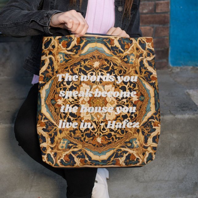 Bolso De Tela Personalizado Nowruz regalo de Año Nuevo persa Art (Custom Nowruz Persian New Year Gift Khatam Art)