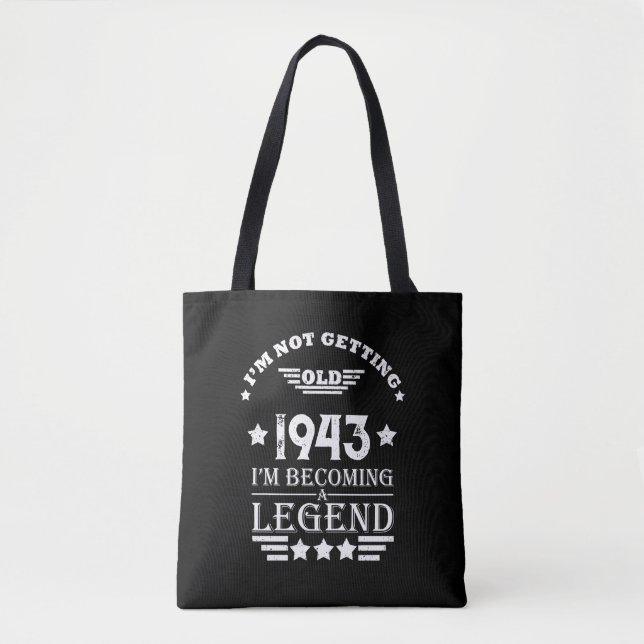 Bolso De Tela Personalizado ochenta años de 80 años (Anverso)