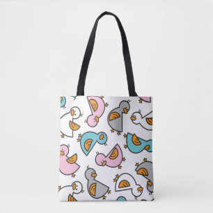 Bolso De Tela Personalizado Pastel Cute Baby Ducks Whimsical