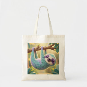 Bolso De Tela Personalizado perezoso colgando boca abajo de una 