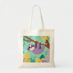Bolso De Tela Personalizado perezoso colgando boca abajo de una 