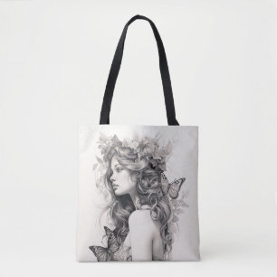Bolso De Tela Personalizado personalizada Champagne Boda de Marf
